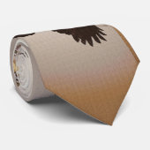 Flying Raven & Totem Pole Spiritueel Haida Artform Stropdas (Opgerold)