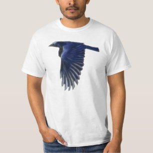 Flying Raven Wildlife Art Value Shirt