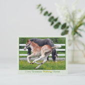 Flying Red Roan Briefkaart (Staand voorkant)