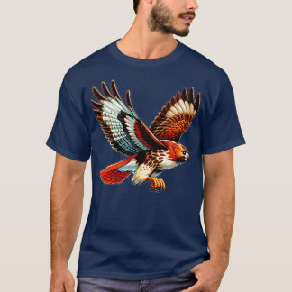 Flying Red Tailed Hawk T-shirt