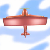Flying Red Uproar Custom-Cut Vinyl Sticker (Voorkant)