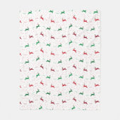 Flying Reindeer Fleece Blanket (Voorkant)