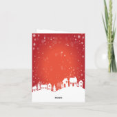 Flying Reindeer-fotoscript voor kerst Feestdagen Kaart (Achterkant)