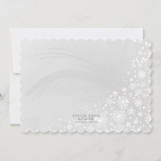 Flying Rendier Kerstfeest uitnodiging (Achterkant)