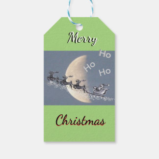 Flying Santa Christmas Gift Tags Cadeaulabel