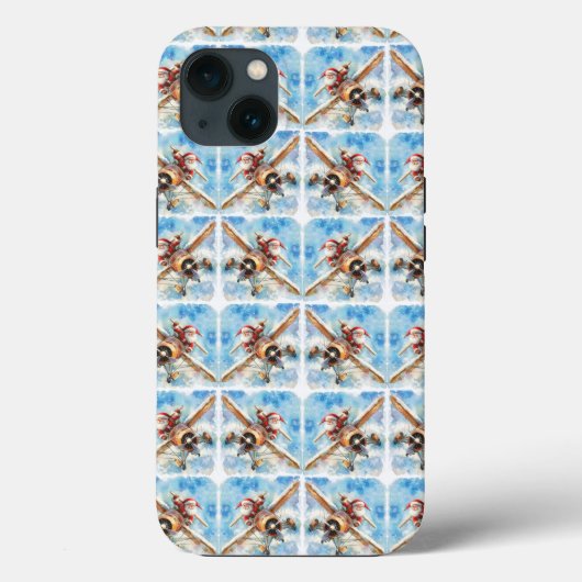 Flying Santa iPhone Case (Achterkant)
