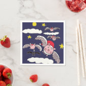 Flying Santa Pig Servet (Insitu)