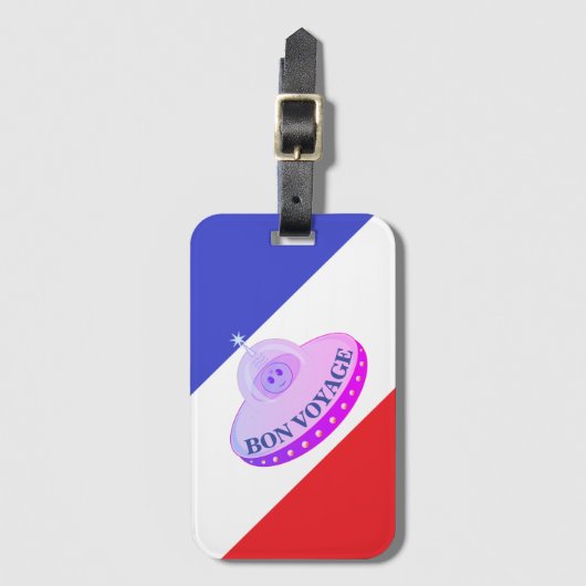 Flying Saucer Bagagelabel (Voorkant (verticaal))