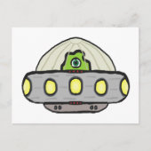Flying Saucer Briefkaart (Voorkant)
