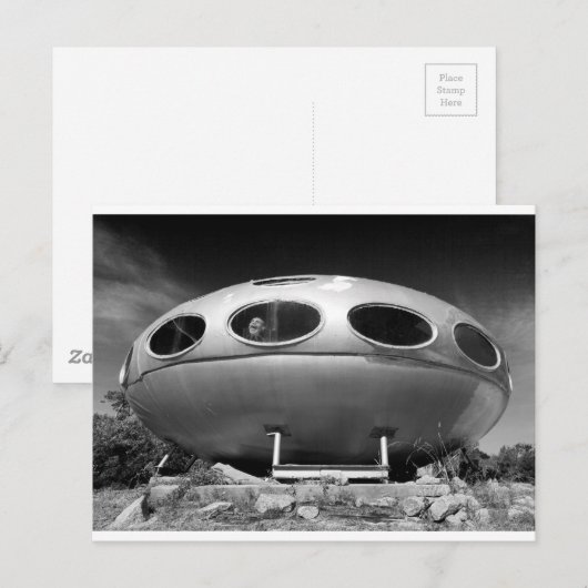 Flying Saucer Briefkaart (Voorkant / Achterkant)