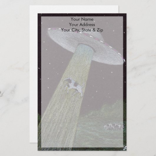 Flying Saucer Briefpapier (Voorkant / Achterkant)