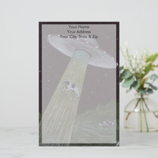 Flying Saucer Briefpapier (Staand voorkant)