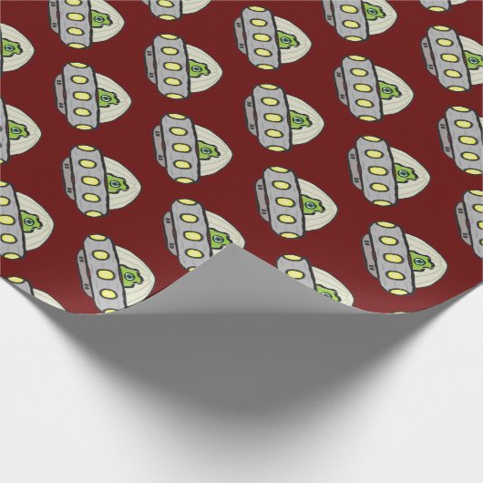 Flying Saucer Cadeaupapier (Hoek)