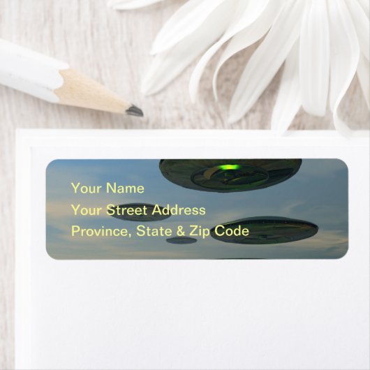 Flying Saucer Fleet Label (Insitu)