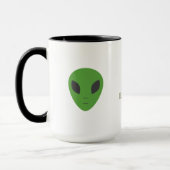 Flying Saucer & Green Alien Mug Mok (Links)