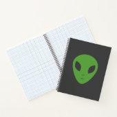 Flying Saucer & Green Alien Notitieboek (Binnen)