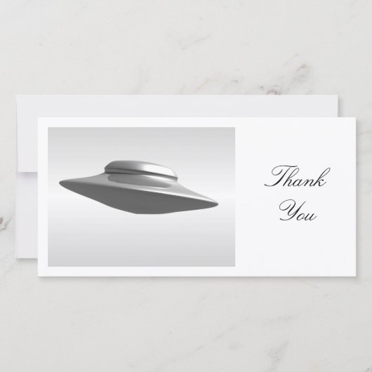 Flying Saucer - Hartelijk dank Bedankkaart (Voorkant)