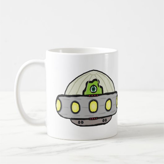 Flying Saucer Koffiemok (Links)