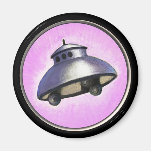 Flying Saucer (lijst gebroken) Magneet (Voorkant)