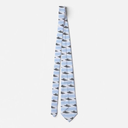 Flying Saucer Pattern Stropdas (Achterkant)