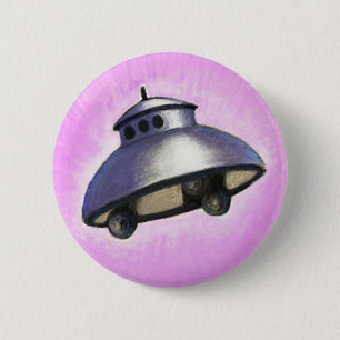 Flying Saucer Ronde Button 5,7 Cm