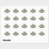 Flying Saucer Ronde Sticker (Vel)