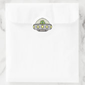 Flying Saucer Ronde Sticker (Tas)