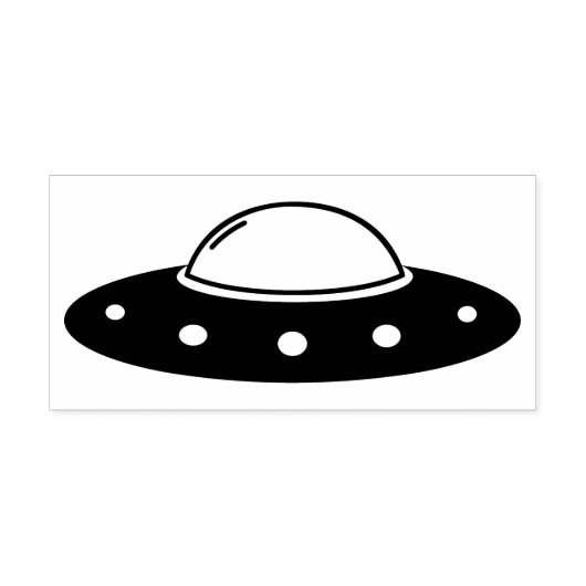 Flying Saucer Rubber Stamp Rubberstempel (Afrduk)