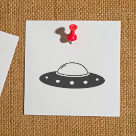 Flying Saucer Rubber Stamp Rubberstempel