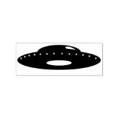 Flying Saucer Rubberstempel (Afrduk)