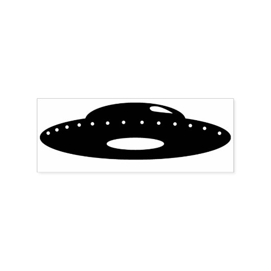 Flying Saucer Rubberstempel (Afrduk)