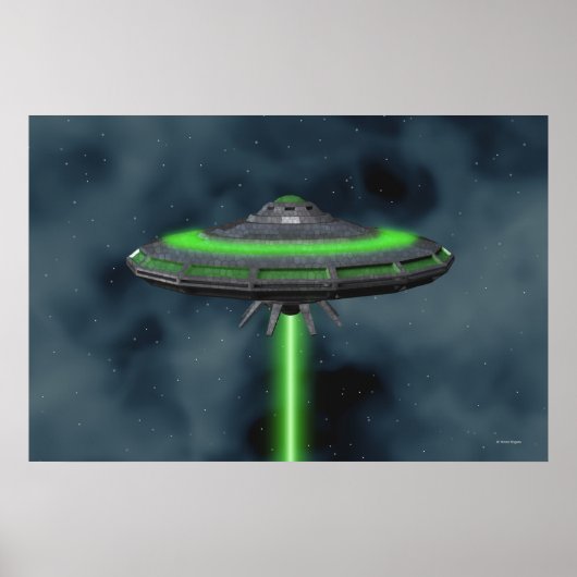 Flying Saucer - Sci-Fi Poster (Voorkant)