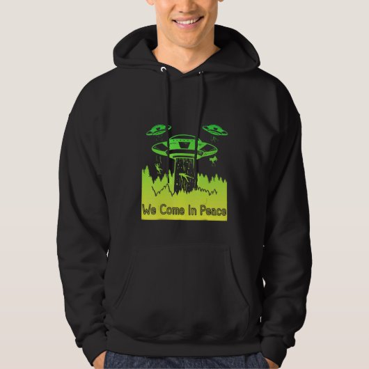 Flying Saucer UFO Astronauts are Aliens 10 Hoodie (Voorkant)