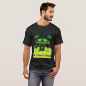 Flying Saucer UFO Astronauts are Aliens 10 T-shirt (Voorkant volledig)