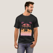 Flying Saucer UFO Astronauts are Aliens 4 T-shirt (Voorkant volledig)