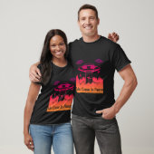 Flying Saucer UFO Astronauts are Aliens 8 T-shirt (Unisex)