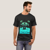Flying Saucer UFO Astronauts zijn Aliens 9 T-shirt (Voorkant volledig)