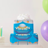 Flying Saucer UFO Cadeaupapier