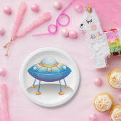 Flying Saucer UFO Papieren Bordje (Feest)