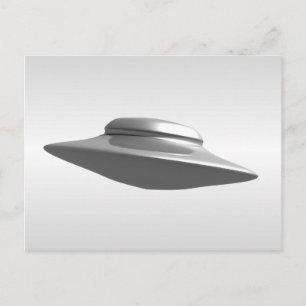 Flying Saucer - zwart-wit Briefkaart