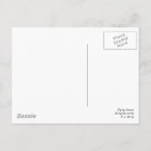 Flying Saucer - zwart-wit Briefkaart (Achterkant)