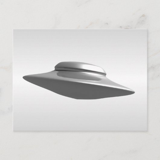 Flying Saucer - zwart-wit Briefkaart (Voorkant)