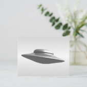 Flying Saucer - zwart-wit Briefkaart (Staand voorkant)