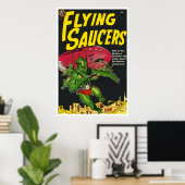 Flying Saucers #1 (1950) Poster (Thuiskantoor)