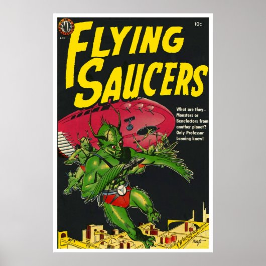 Flying Saucers #1 (1950) Poster (Voorkant)