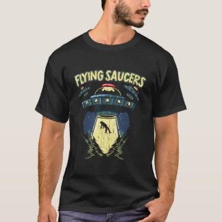 Flying Saucers Ufo Abduction Extraterrestrial Beli T-shirt