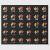 Flying Sauces Funny Food Pun Dark BG Cadeaupapier (Vlak)