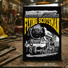 Flying Scotsman 1923 LNER Train. Steam Locomotive. Bedankkaart