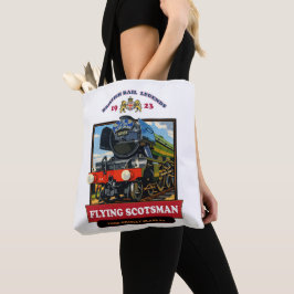 Flying Scotsman 4472 Steam Locomotive Retro Poster Tote Bag