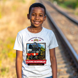 Flying Scotsman 4472 Stoomlocomotief Retro Poster T-shirt